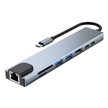 Type-C to HDMI High-Definition 4K Expansion Dock Usb3.0Hub Splitter Usb-C Multi-Function 7-in-1 Docking Station