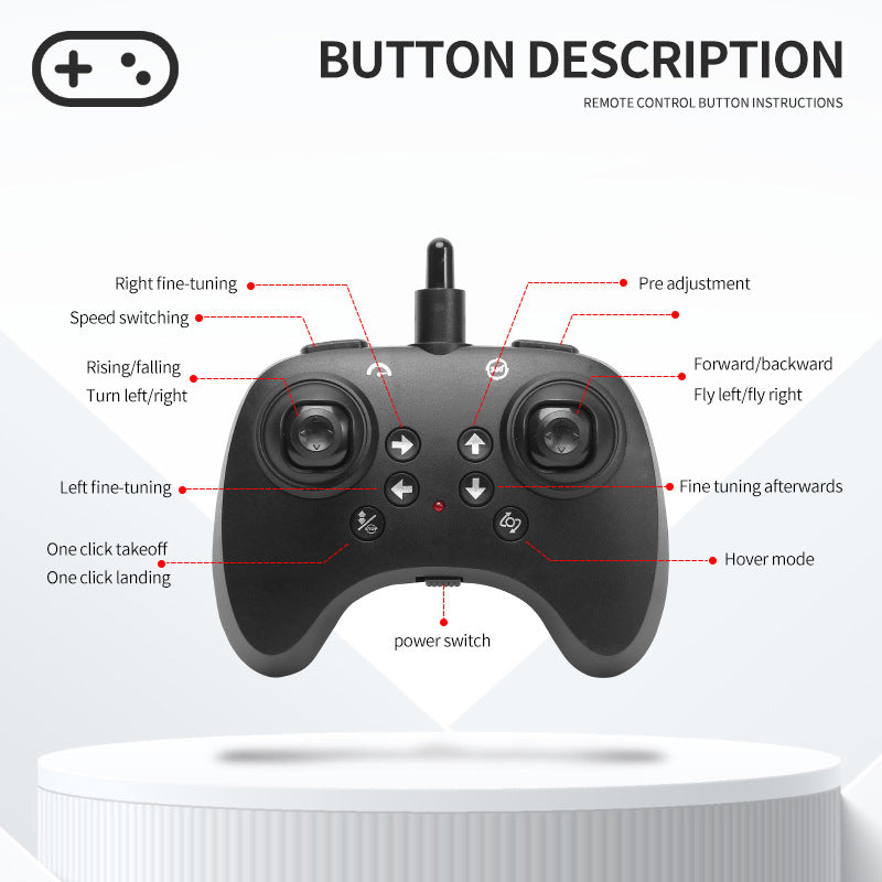 RC Stuntdrönare Skum & ABS – 6-kanals Höjdhållning Hindersensor 3D-volter USB 30–50cm Sub-250g 7–14 År 2026