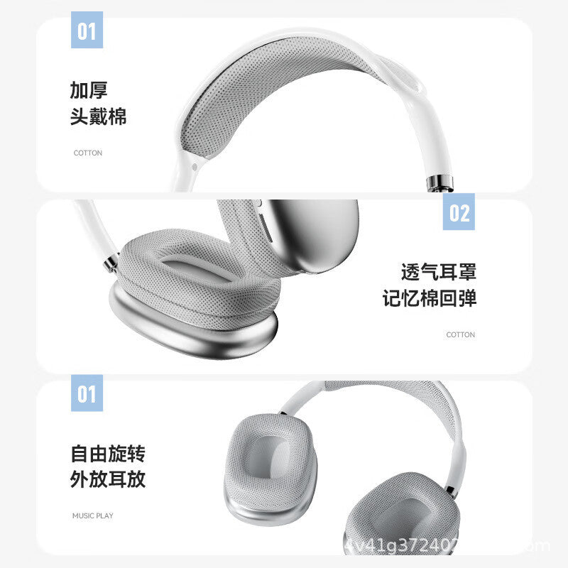 P9 / P9 Pro Max Trådlöst Over-Ear Headset – Bluetooth 5.0 Stereo Bas 10m Räckvidd Silver Svart Röd Grön Blå