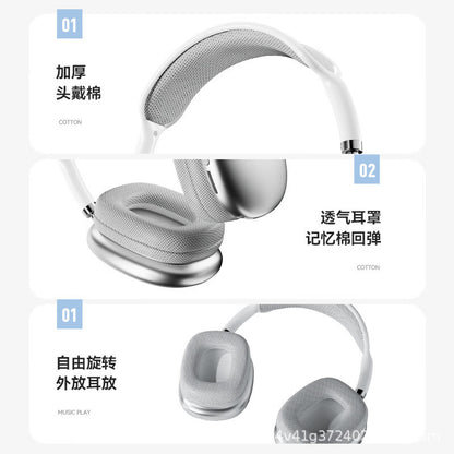 P9 / P9 Pro Max Trådlöst Over-Ear Headset – Bluetooth 5.0 Stereo Bas 10m Räckvidd Silver Svart Röd Grön Blå
