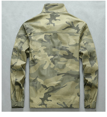 Summer Thin Labor Protection Work Clothes Set Anti-scald Pure Cotton Stretch Construction Site Electric Welding Auto Repair Camouflage Clothes Shirt