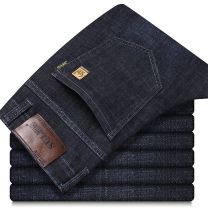 Su Lee Herr Jeans – Elastiska Raka Retrobyxor för Herr 2026