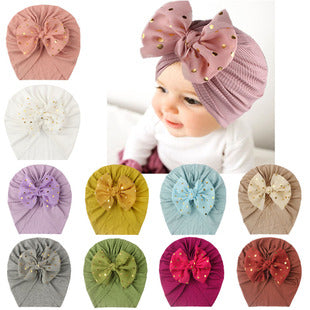Babyturbanhatt med Knut – Enfärgad Andningsbar Varm Vindtät 11 Färger Unisex 1–2 År x-18129 2026