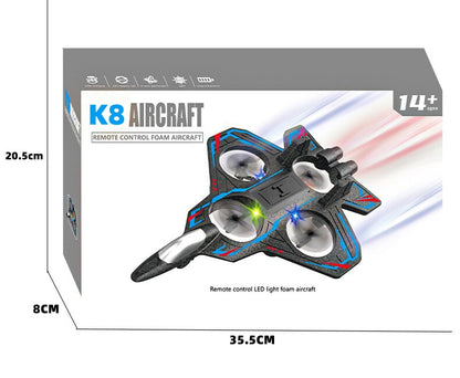 RC Stuntdrönare Skum & ABS – 6-kanals Höjdhållning Hindersensor 3D-volter USB 30–50cm Sub-250g 7–14 År 2026