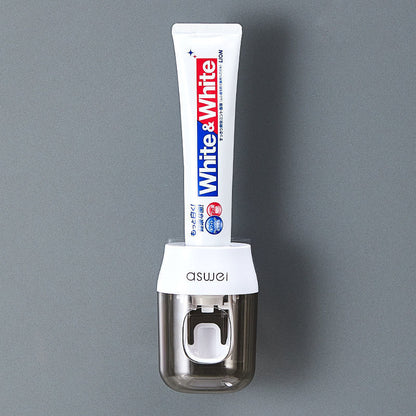 Toothpaste Squeeze Artifact Full-automatic Squeezer Storage Rack Wall-mounted Lazy Toothbrush Holder Non-perforated Children's Rack