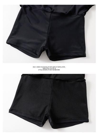 Dam Helbaddräkt Kortärm – Magdöljande Konservativ Sportig Kjol Polyester 3 Färger S–3XL Badkläder Dam 9030 2026