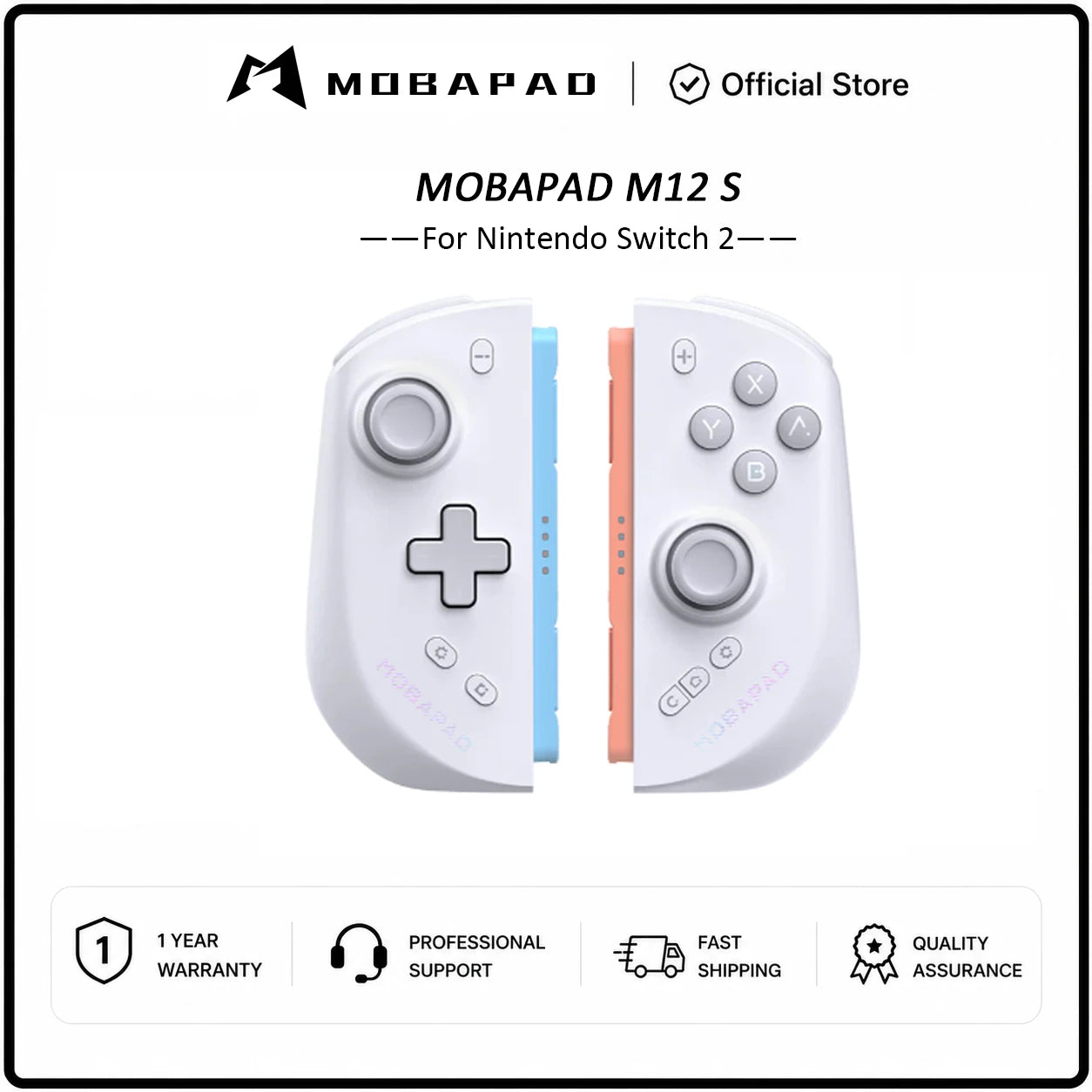 MOBAPAD M12 HD / M12 S Joypad for Nintendo Switch 2 with TMR Joystick HD Vibration Mechanical Buttons Remap Macro Gamepad