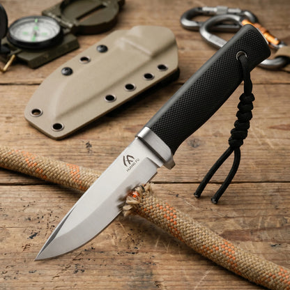 Portable storage outdoor knife, exquisite with sheath protection, camping, hiking, short distance travel, multifunctional knife