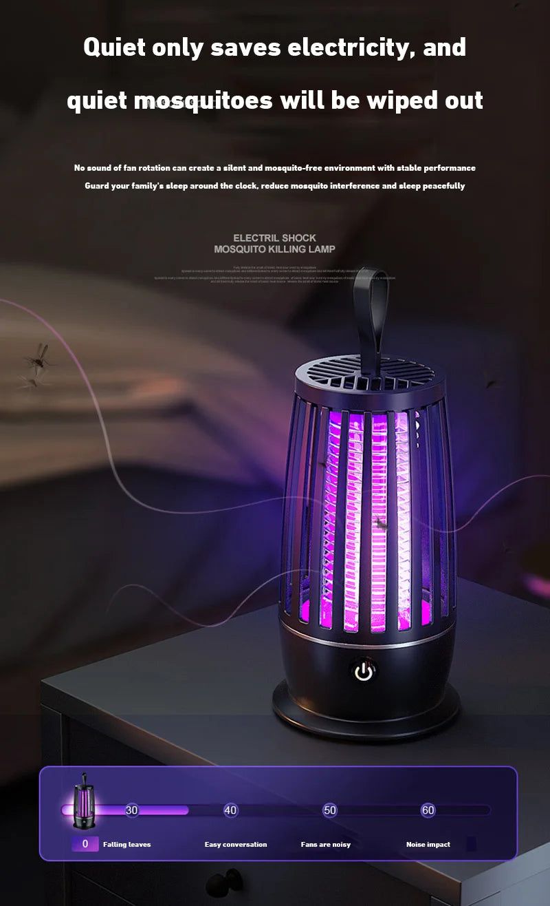 2026 USB Rechargeable Fly Trap Electric Mosquito Killer Lamp Mute Insect Repellent For Outdoor Indoor Anti Mosquito Zapper New