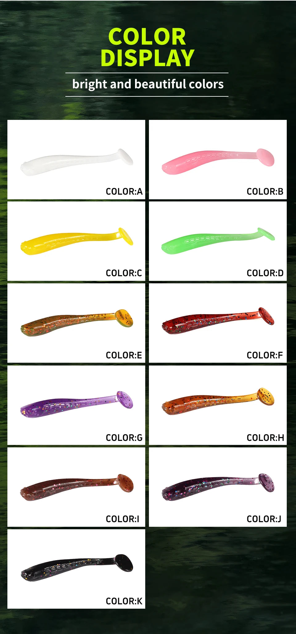 Supercontinent soft bait new minnow 4cm/30pcs 2.7cm/50pcs fishing lures sinking tremor bait Soft Fishing Lure Fishy Worms lure