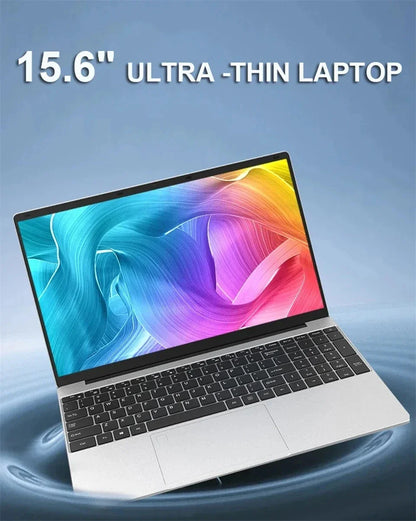 Ultratunn Laptop 15,6" Intel N5095 16/32GB DDR4 Upp till 2TB SSD – Windows 11 Fingeravtryck Bakbelyst Numeriskt Tangentbord FHD
