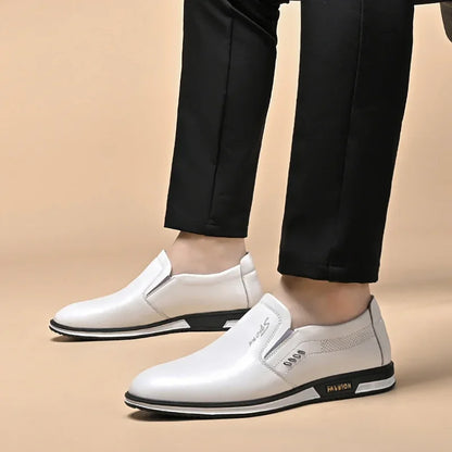 Lädermokasiner Herr – Eleganta Loafers för Körning och Formella Tillfällen