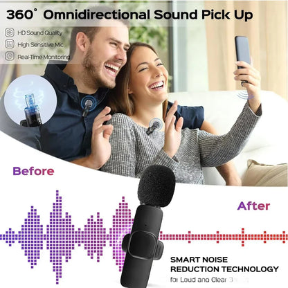 KEBIDUMEI 2.4G Trådlös Myggmikrofon för Ljud- och Videoinspelning