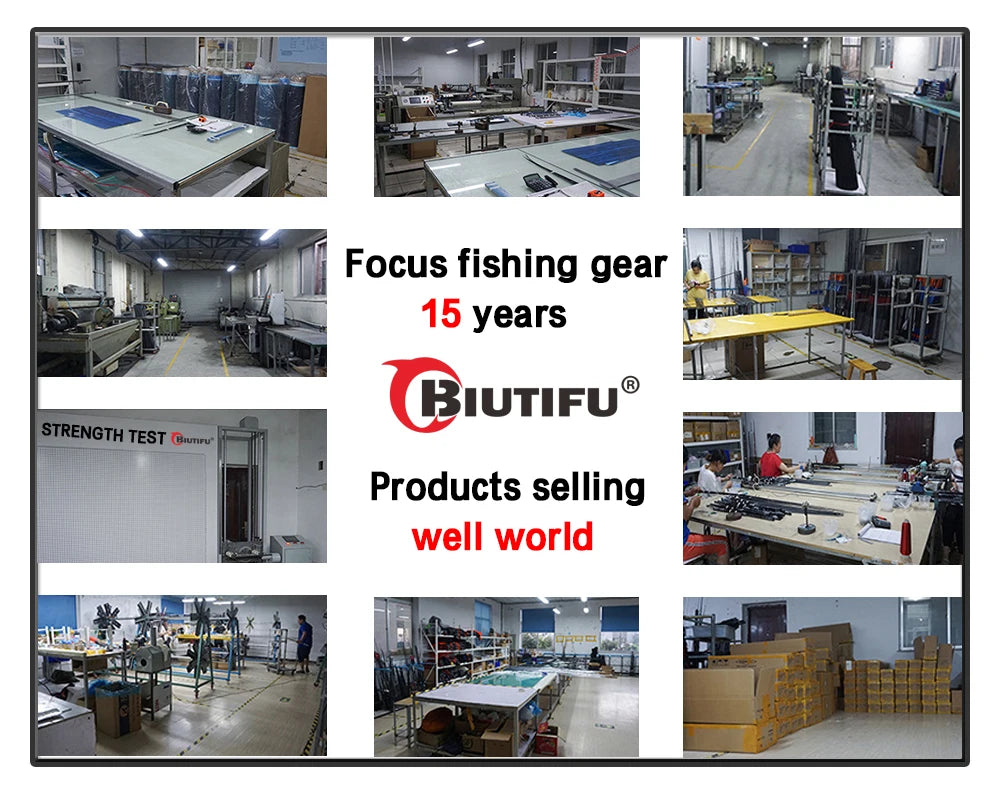 BIUTIFU Premium Resespö med Fuji-ringar – T800 Kolfiber, Spinning & Casting 1.8–3.0m