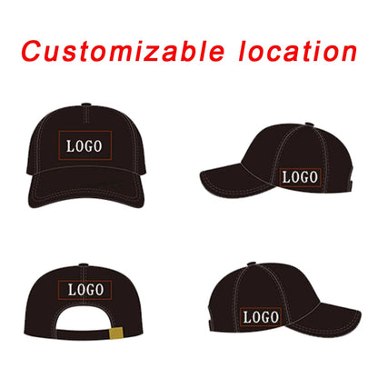 Custom Baseball Caps Hat Custom Logo Men's Cap Hip Hop Snapback Adjustable Embroidery Print DIY Team Logo Designer Baseball Caps