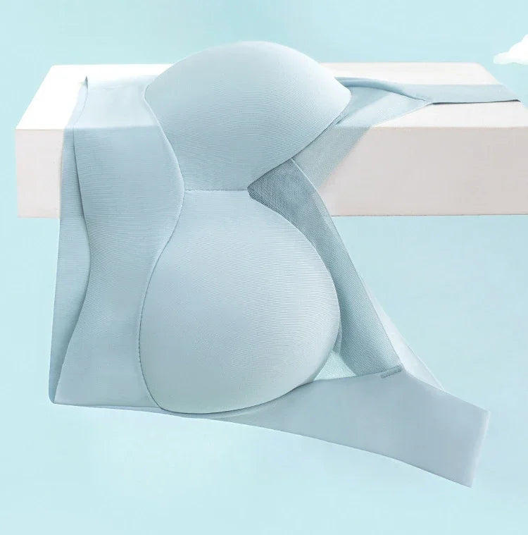Woman Top Bra Sexy Push Up Bra Seamless Ice Silk Underwear Women Unwired Ring Sleep Lingerie Fitness Sports Bralette Invisible