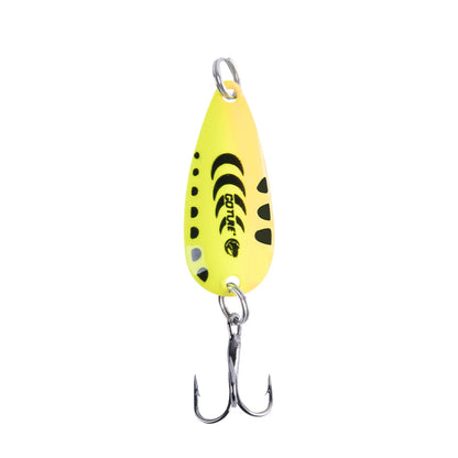Goture 1PCS/LOT 2g/3.15g Colored S-shaped Glitter Metal Jig Spoon Spinner Fishing Lure Wobbler Bait Set Fishing Tackle
