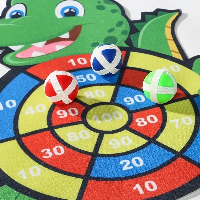 Educational Games Dart Board Baby Toy Stickey Ball Dart Indoor Sports Child Montessori Games for Children 3 to 12 Years