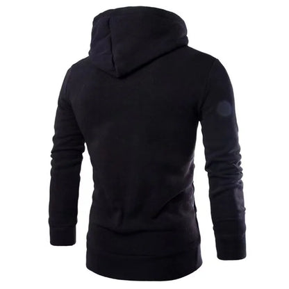 Hot Selling New Style Fashionable Placket Double Zipper Cardigan Contrasting Color Hooded Jacket Fleece Hoodie Custom Logo Print