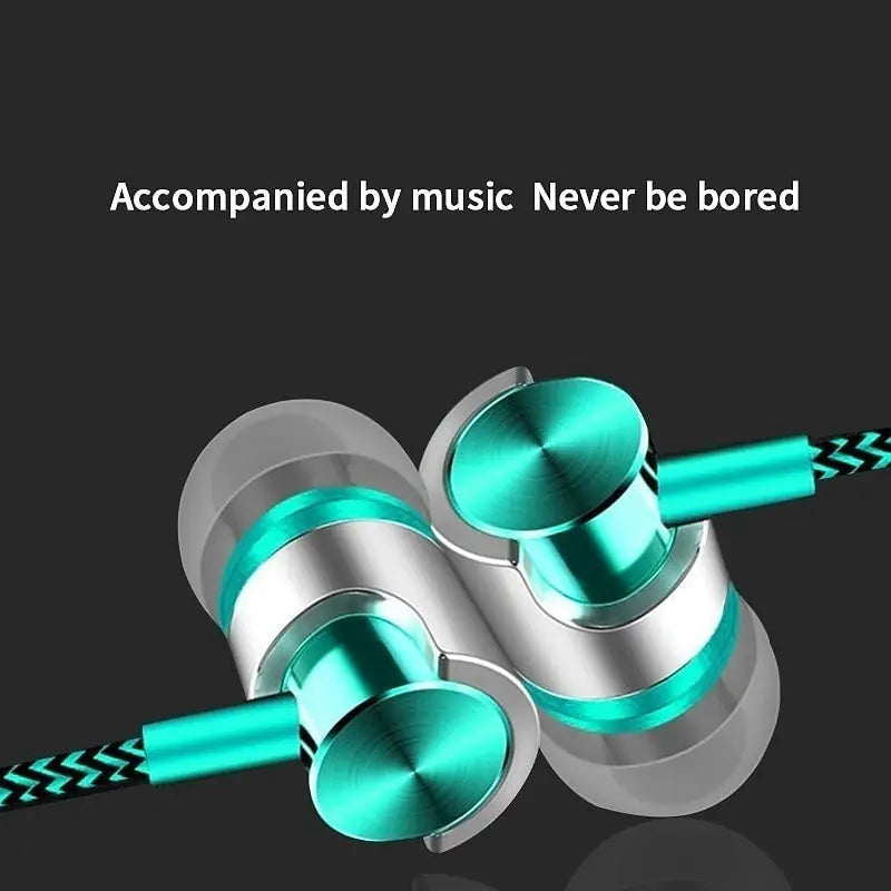9D Stereo Wired Headset Bass With Mic Earphone In-Ear Headphones 3.5mm Wired Earphone Noise Canceling Headset For Huawei Xiaomi