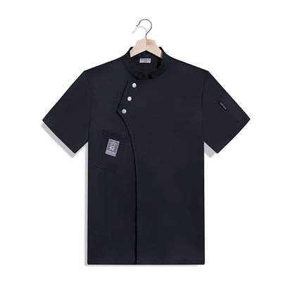 Catering Cooking White Shirt Restaurant Kitchen Chef T-shirt Baker Work Uniform Waiter Hotel Clothes Cook Jacket Cafe Overalls