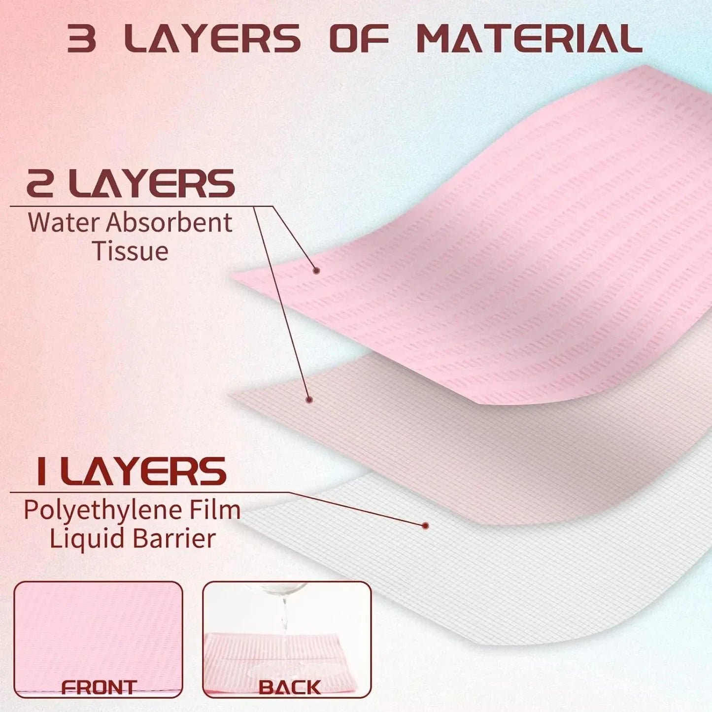 125/50/25Pcs Black One-time Tattoo Cleaning Wipes Pad Disposable Dental Piercing Bibs Waterproof Sheets Paper Tattoo Accessories