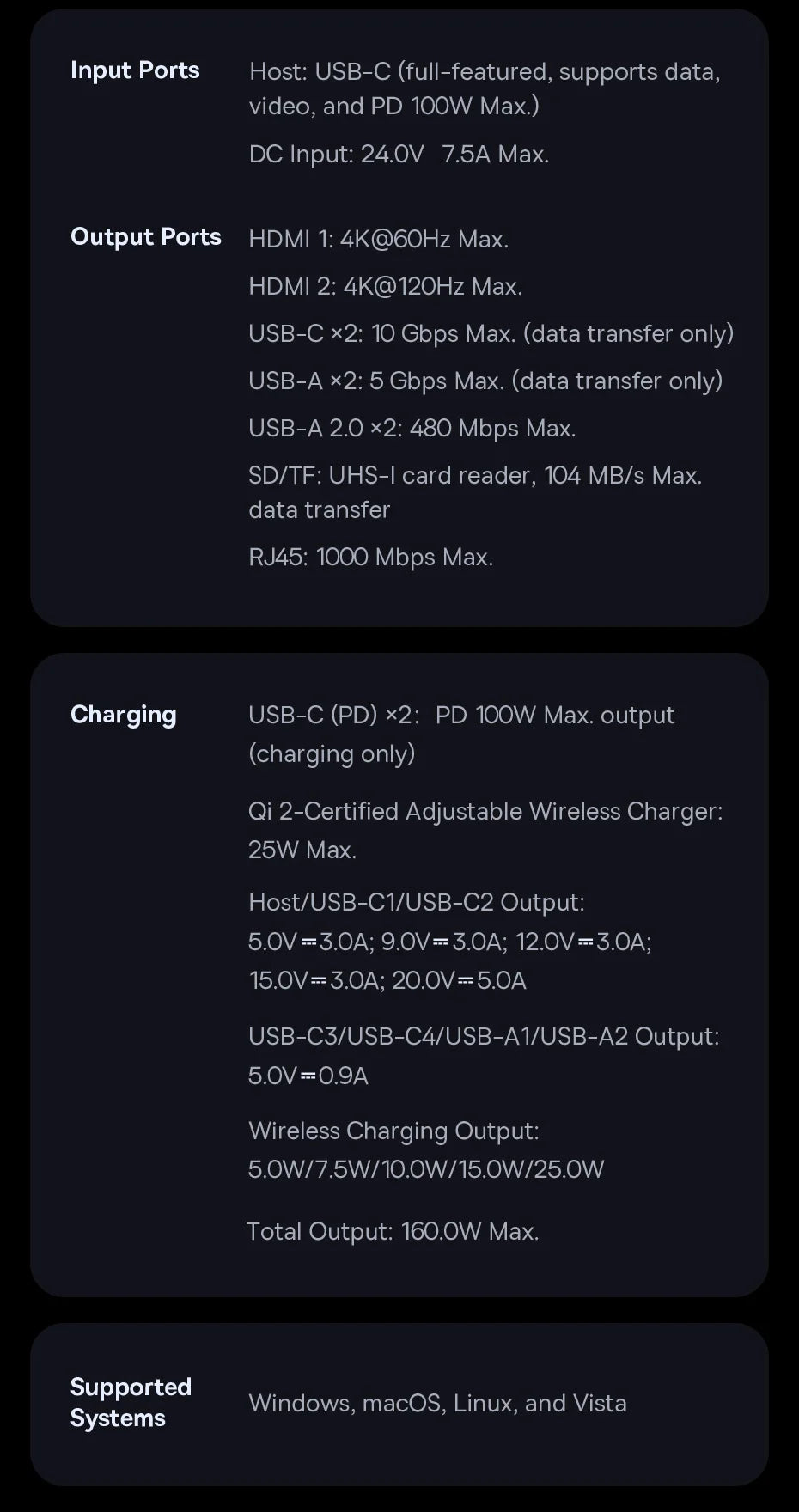 Baseus Spacemate RD1 Pro USB-C-docka – 11/12/15-i-1