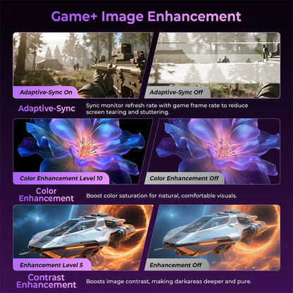 TITAN ARMY KF271S PLUS 27inch 240Hz Gaming Monitor - QHD Fast IPS, 2560x1440, HDR400, Height-Adjustable Stand, Dual RGB Edge Lights, DP/HDMI, Competitive Esports & Pro Gaming