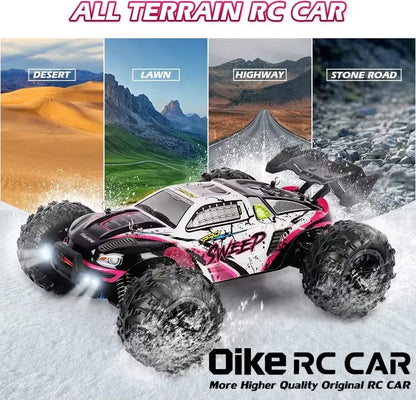 Oike RC Drift Car With LED Light 50KM/H / 80KM/H Brushless 4WD Remote Control Electric High Speed Racing Monster Truck for Adult