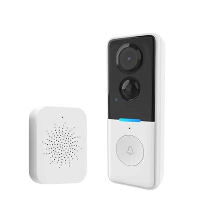 Tuya Trådlös Videodörrklocka med Solcells-regnskydd – 720P, PIR, IP65, 4000mAh, Röstförvrängning