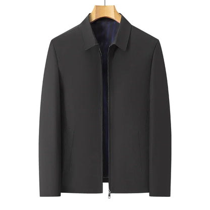 Herr Businessjacka – Smart Casual Kavajtröja med Nedfälld Krage, Vår & Höst, 4 Färger