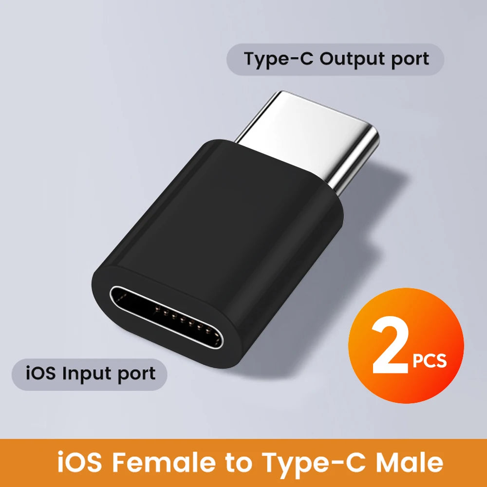 Type C To Lightning Adapter Type C Male To Lightning Female Converter High Speed Charging/Transfer Adapter for iphone 15 16