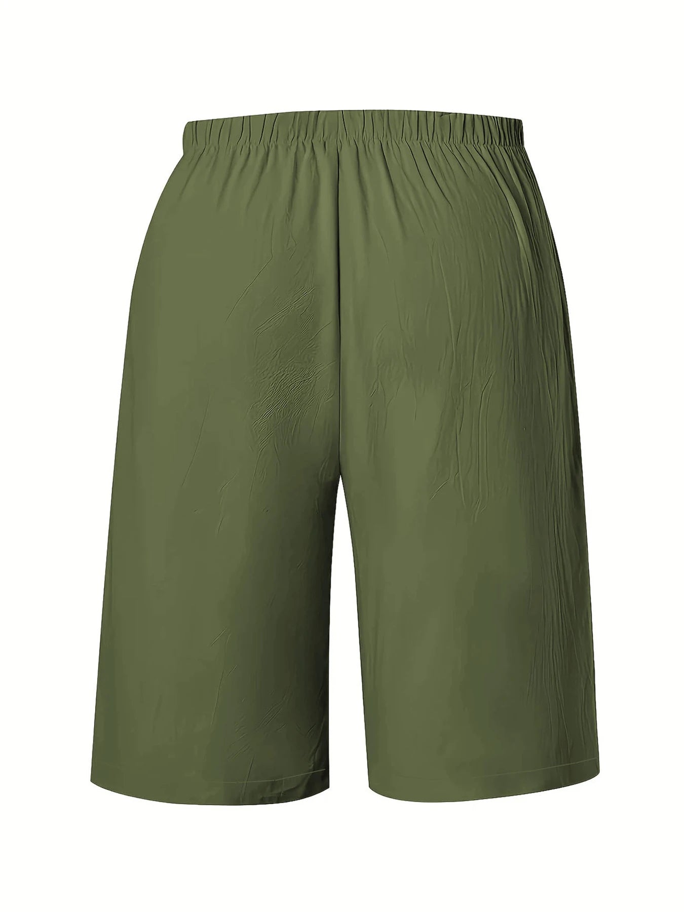 Dam Wide Leg Byxor Knälång – Elastisk Midja Dragsko Casual Vår/Sommar, 5 Färger S–XXL