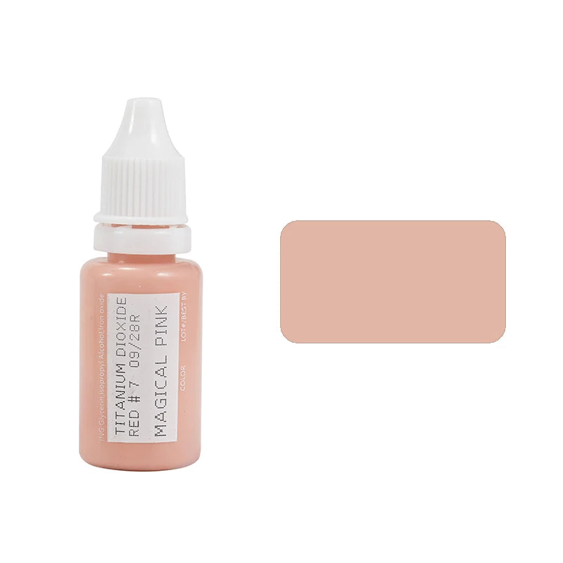 15ml Permanent Makeup Color Natural Eyebrow Dye Plant Tattoo Ink Microblading Pigments For Tattoos Eyebrow Lips Eyelash Set