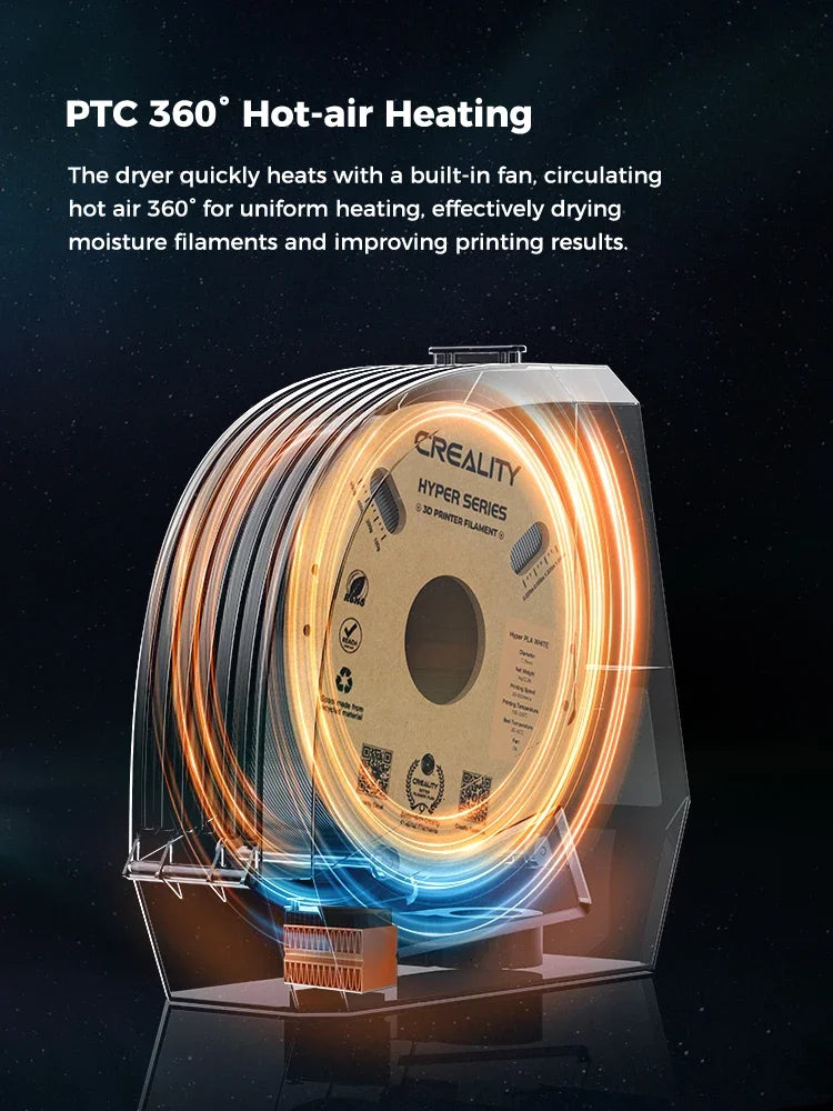 Creality Space Pi filamenttork med pekskärm – 45–70 °C och timer