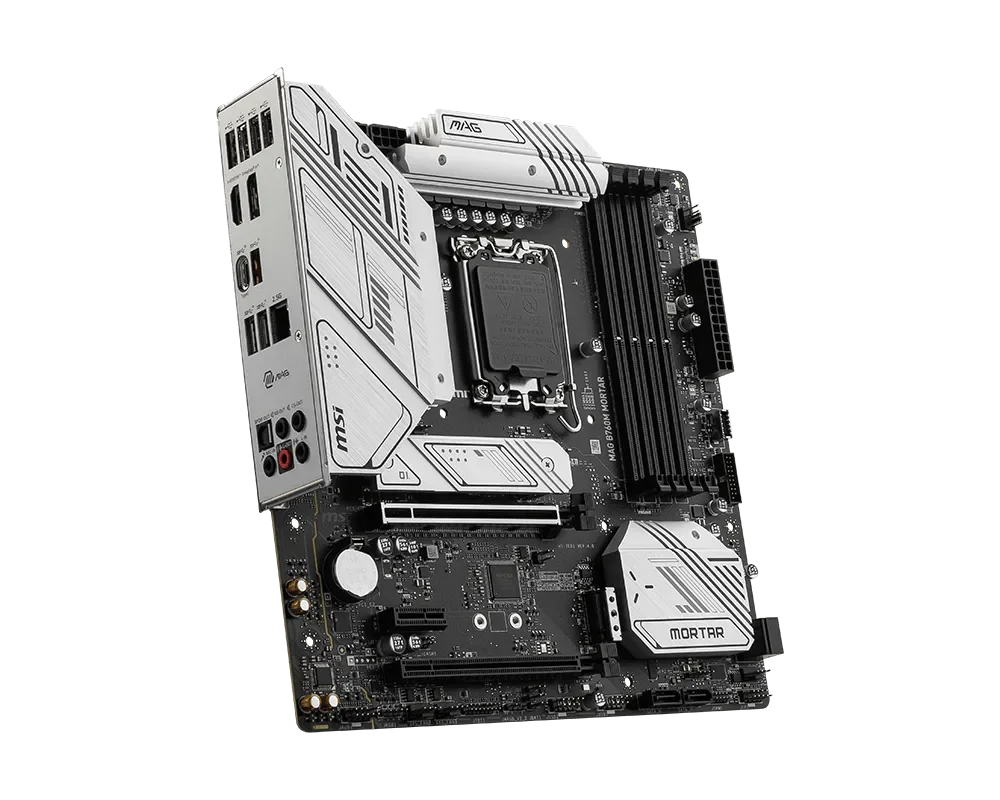 MSI MAG B760M MORTAR D5 LGA 1700 4×DDR5  256GB PCI-E 5.0 1×HDMI 1×DisplayPort Motherboard