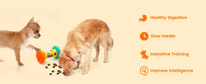 Interactive Dog Puzzle Toys for Boredom, Dogs Enrichment Toy to Keep Them Busy, Treat Dispensing Slow Feeder