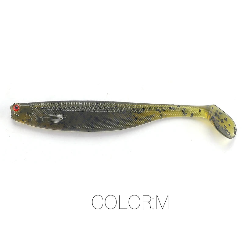 Supercontinent A ShadTeez T-tail 50mm 70mm 100mm Pike Zander Predator Fishing 3d eyes Soft lure Fishing lures