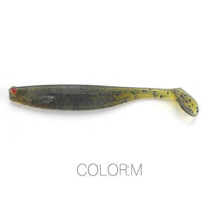 Supercontinent A ShadTeez T-tail 50mm 70mm 100mm Pike Zander Predator Fishing 3d eyes Soft lure Fishing lures