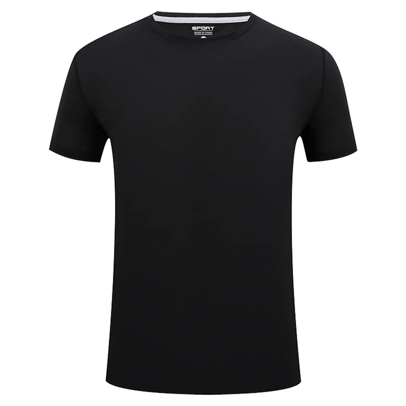 Herr Sport T-Shirt 2026 – Anpassningsbar Logotryck Brodyr Elastisk Quick Dry 9 Färger Asian S–4XL