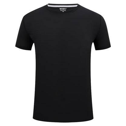 Herr Sport T-Shirt 2026 – Anpassningsbar Logotryck Brodyr Elastisk Quick Dry 9 Färger Asian S–4XL