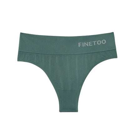 FINETOO 2PCS/Set M-2XL Bodyshaper G-String Panties Women Slim Underwear Female Lingerie Sexy Lady Thongs High Waist Underpants