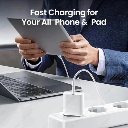PD 20W/40W Snabbladdare för iPhone och USB-C-kablar – Kompatibel med iPhone 11–16 Pro Max