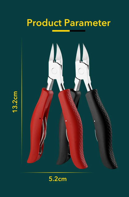 Professional Nail Clipper Thick Nail Nippers Dead Skin Removal Nail Art Pedicure Care Piler Cutter Scissor Tools