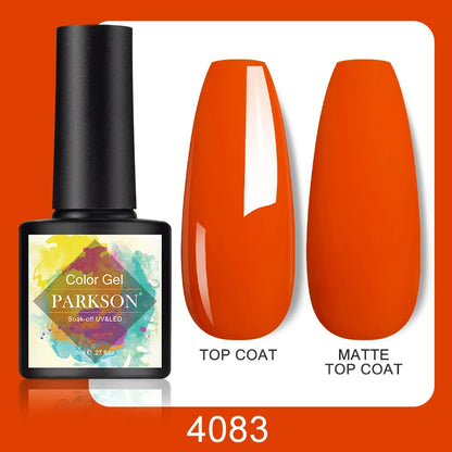 Parkson No Wipe Top Base Coat Nail Gel polish Design Enhancer Varnish Semi Permanent Soak Off UV LED Nail Art Tool
