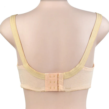 Sexy Lace Bra For Women Wire Free Bras Cotton Comfortable Underwear Soft Lingerie Push Up Big Size  46DC