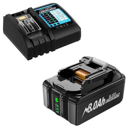 For Makita BL1830 Battery 18V 8000mAh Battery BL1830 BL1815 BL1860 BL1840 Tool Rechargeable Battery With 6A Charger