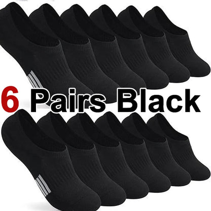 6/12 Pairs Women Breathable Mesh Invisible Ankle Socks Summer Lightweight Breathable Elegant Solid Color Sports Leisure Socks