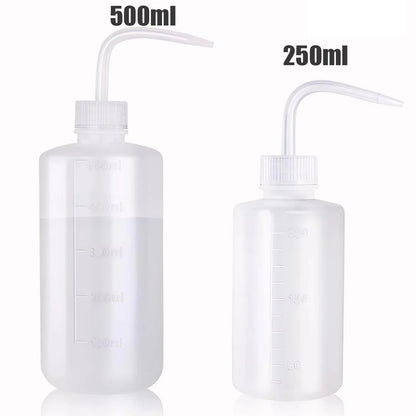 Tattoo Wash Bottle Safety Bottles Watering Tools Plastic Squeeze Bottle with Scale Labels for Succulent Cleaning Washing Tattoo