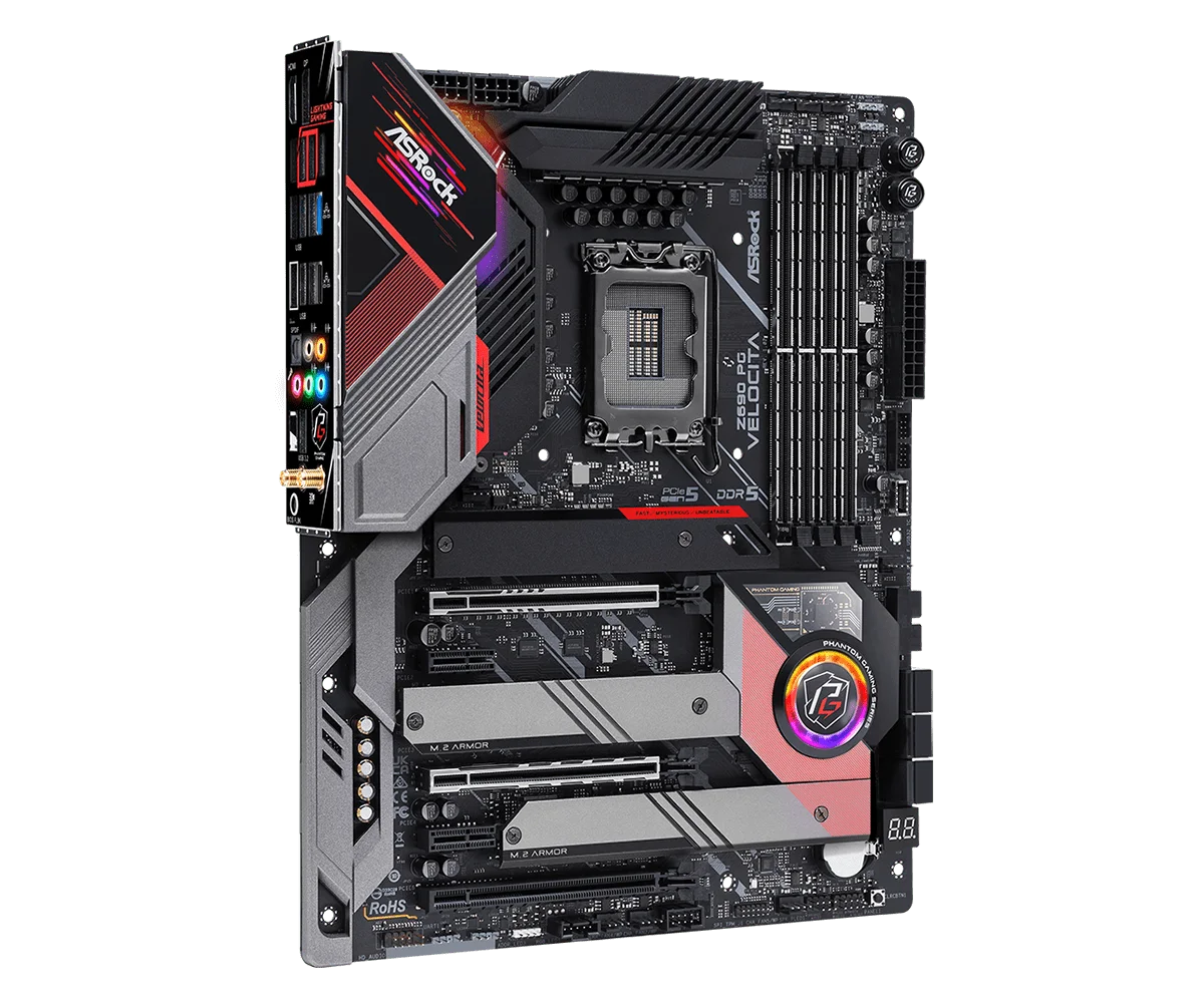 Asrock Z690 PG VELOCITA Motherboard LGA1700 192GB Intel Z690 DDR5 support i7-14790 i5-14600 i3-14100 i9-13900 cpu M.2 ATX